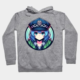 police anime girl Hoodie